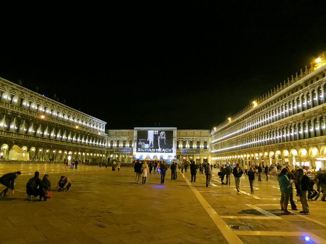 St Marc Square at night